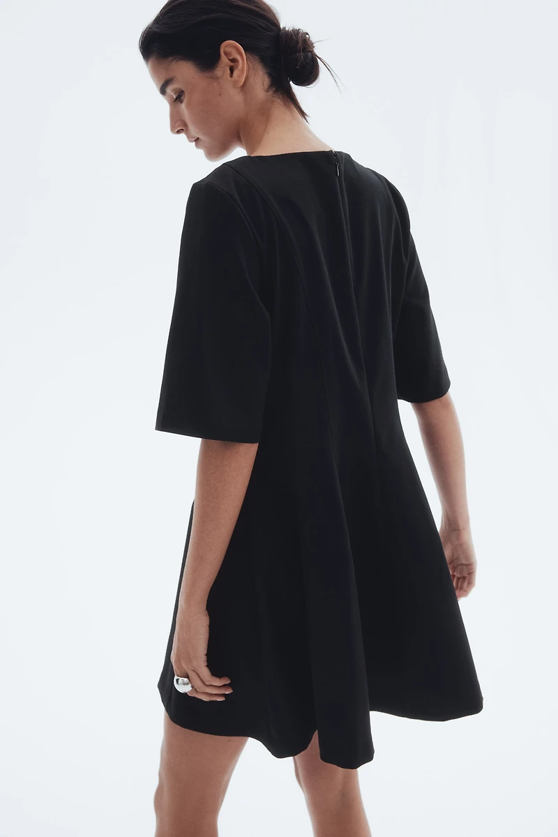 Twill Tapered-Waist Dress