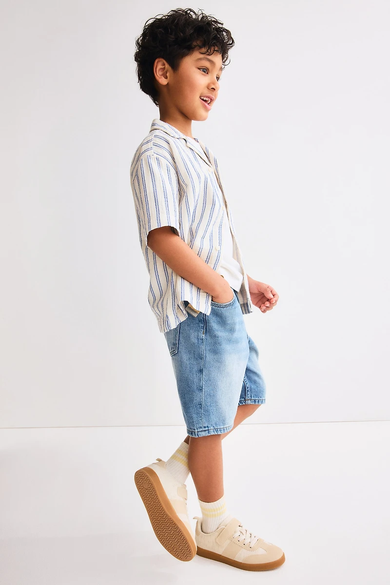 Short ample en denim