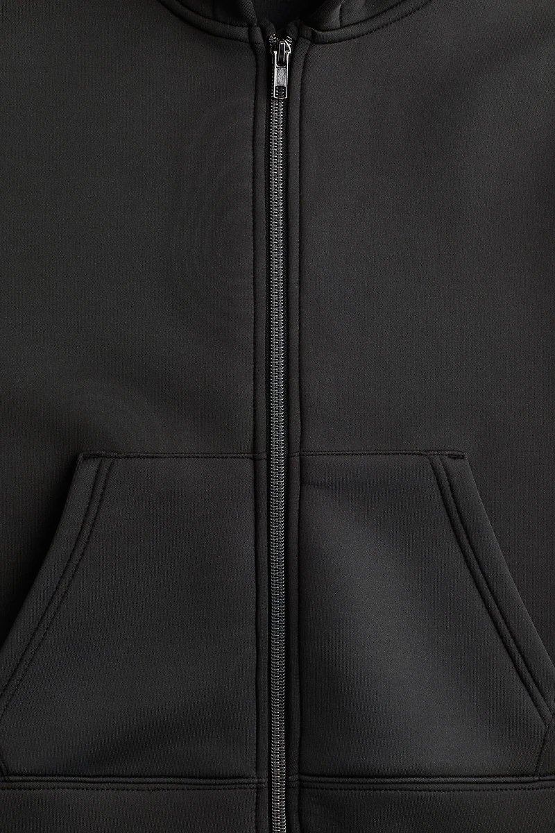 Oversized Scuba Hooded Jacket