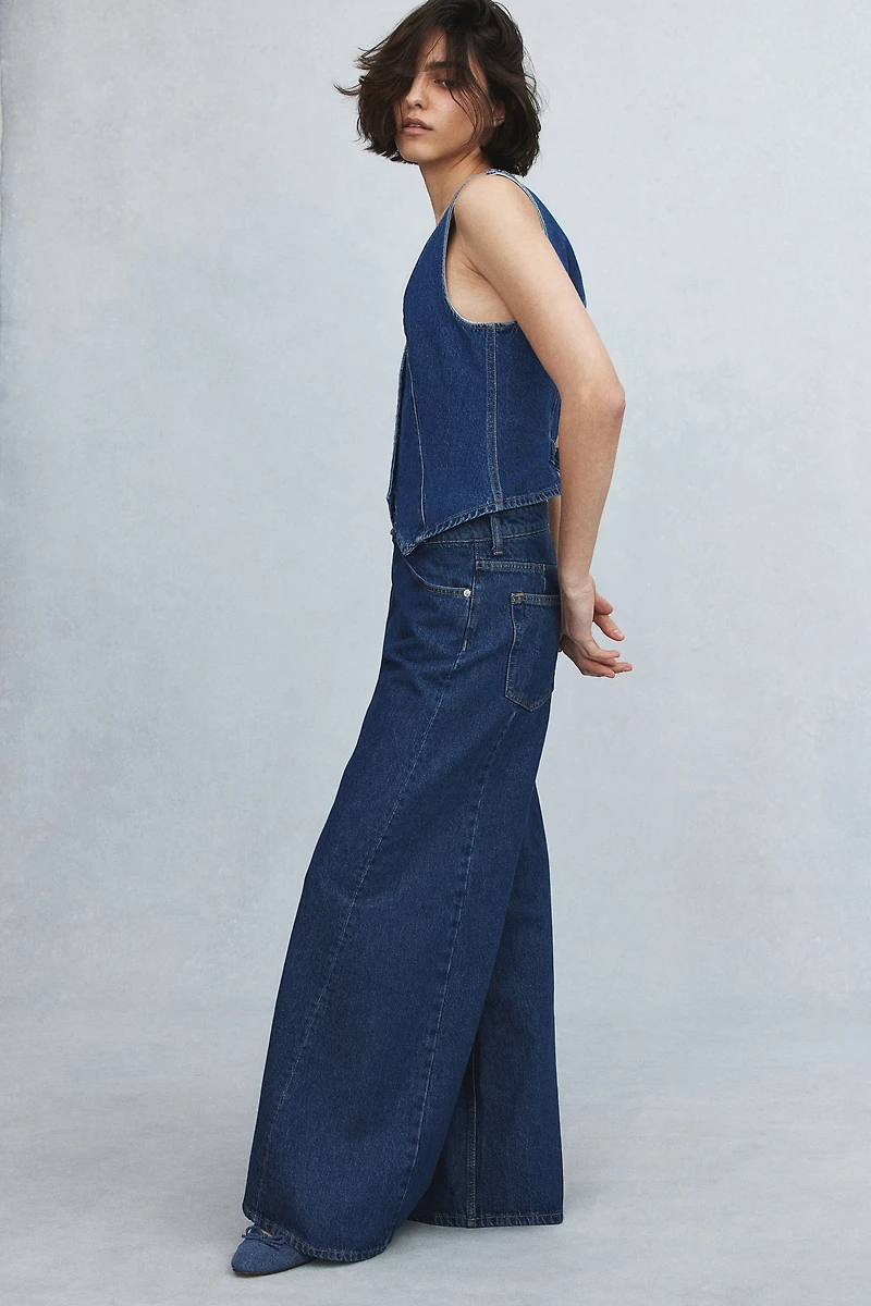 Jean très ample taille haute