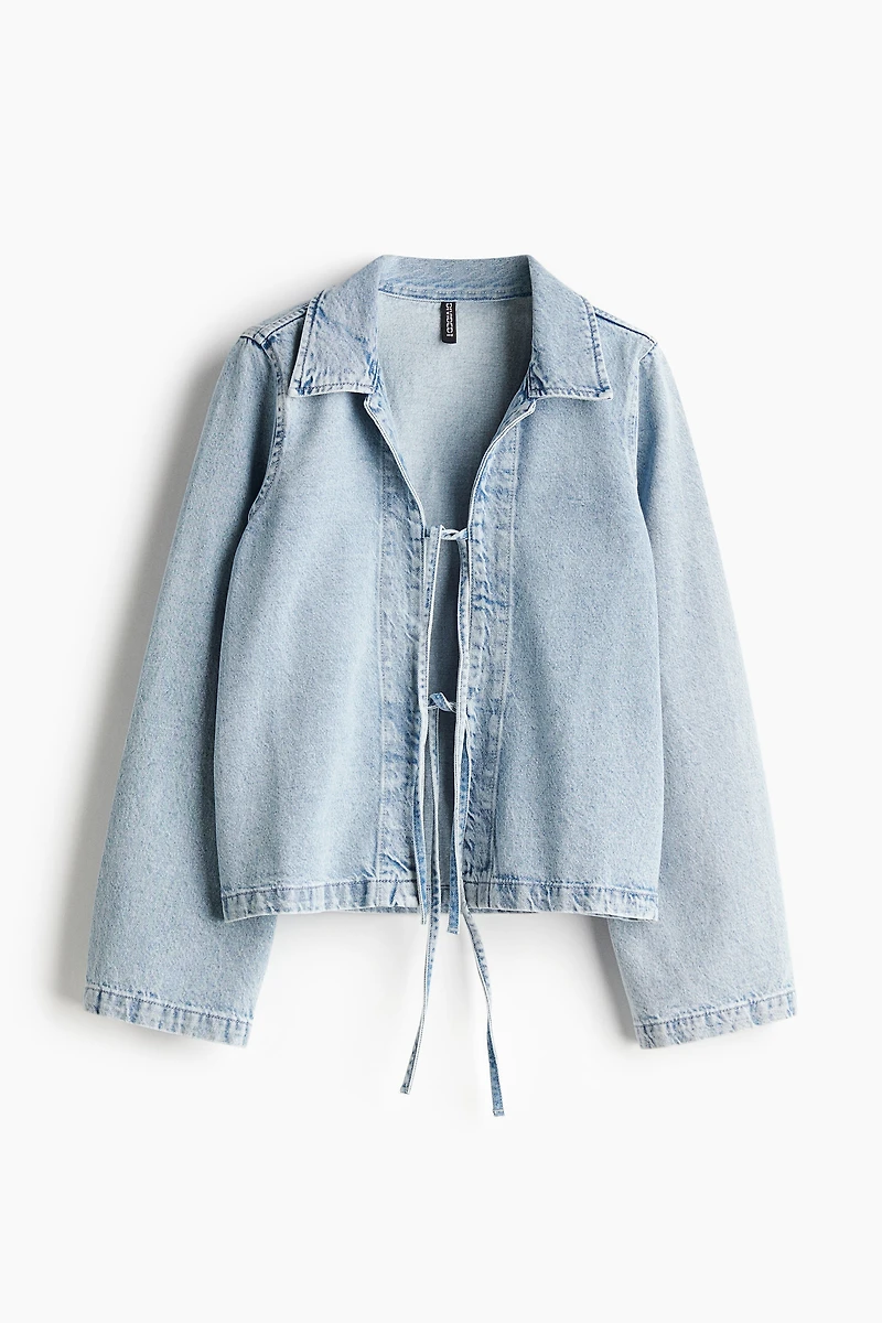 Veste à nouer en denim