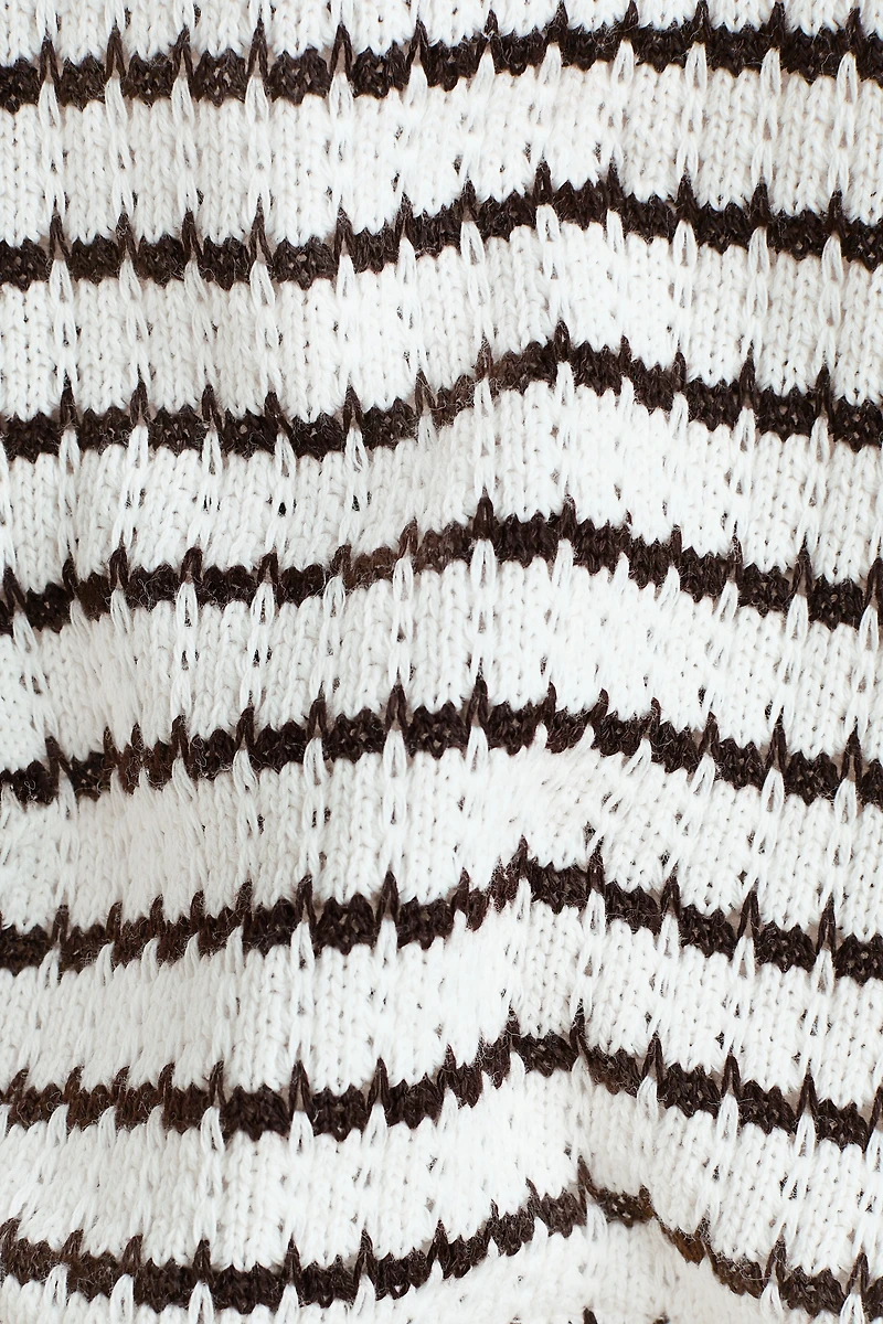 Pointelle-Knit Cotton Top