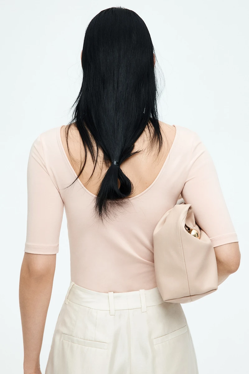 Ballerina-Neckline Top