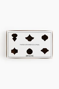 Lot de 6 décorations Noël en papier