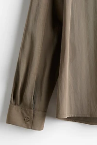 Loose-Fit Satin Shirt