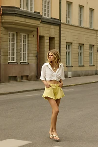 Chemise courte et imprimée