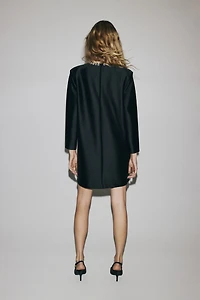 Embellished Mini Dress