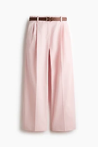 Belted Cotton Chinos