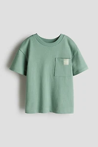 Jacquard-Jersey Cotton T-Shirt