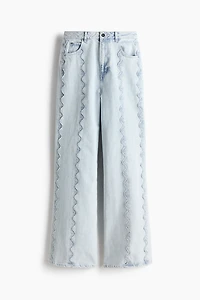 Flared Regular Waist Jeans