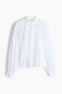 Lace-Inset Blouse