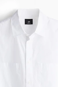 Chemise ample en popeline