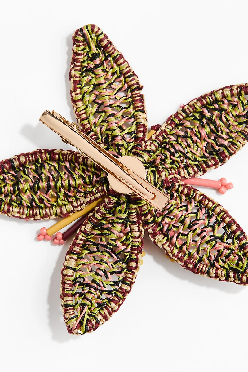 Flower-Shaped Hair Clip