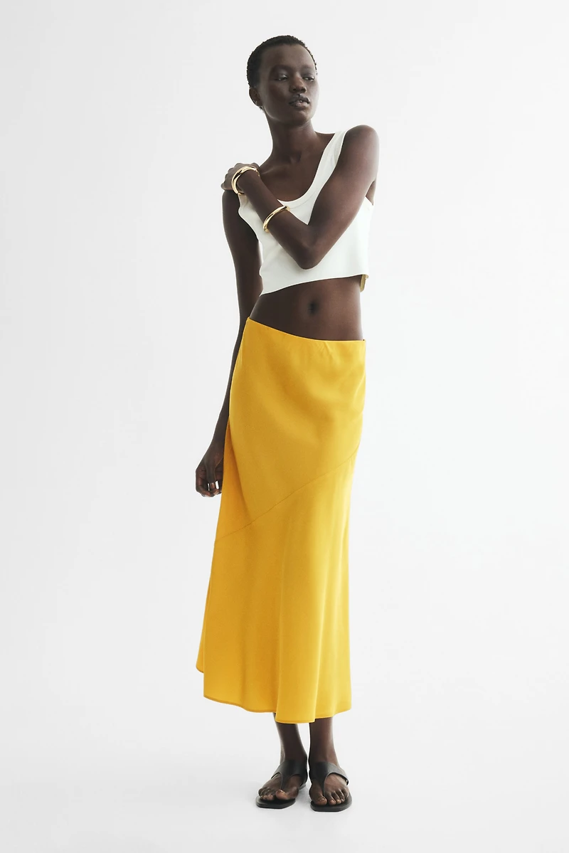 Jupe culotte en satin