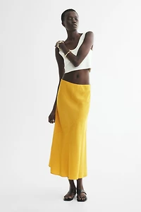 Jupe culotte en satin
