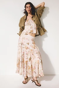 Tie-Strap Viscose-Blend Top