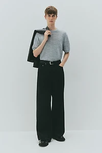 T-shirt coupe classique en fin tricot