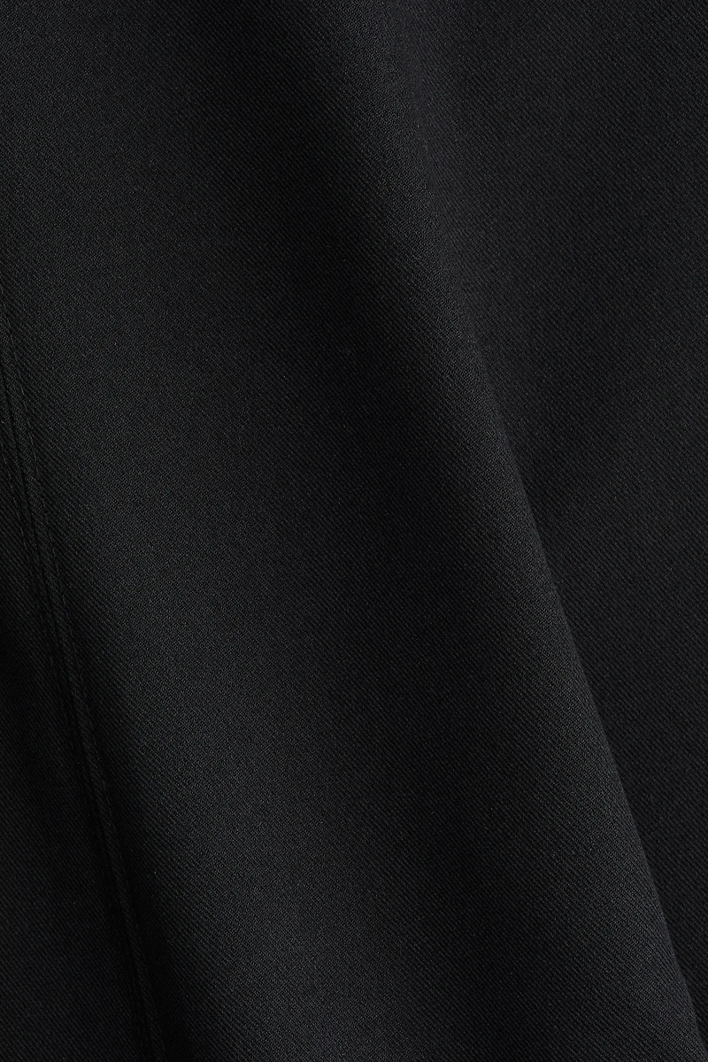 Twill Tapered-Waist Dress