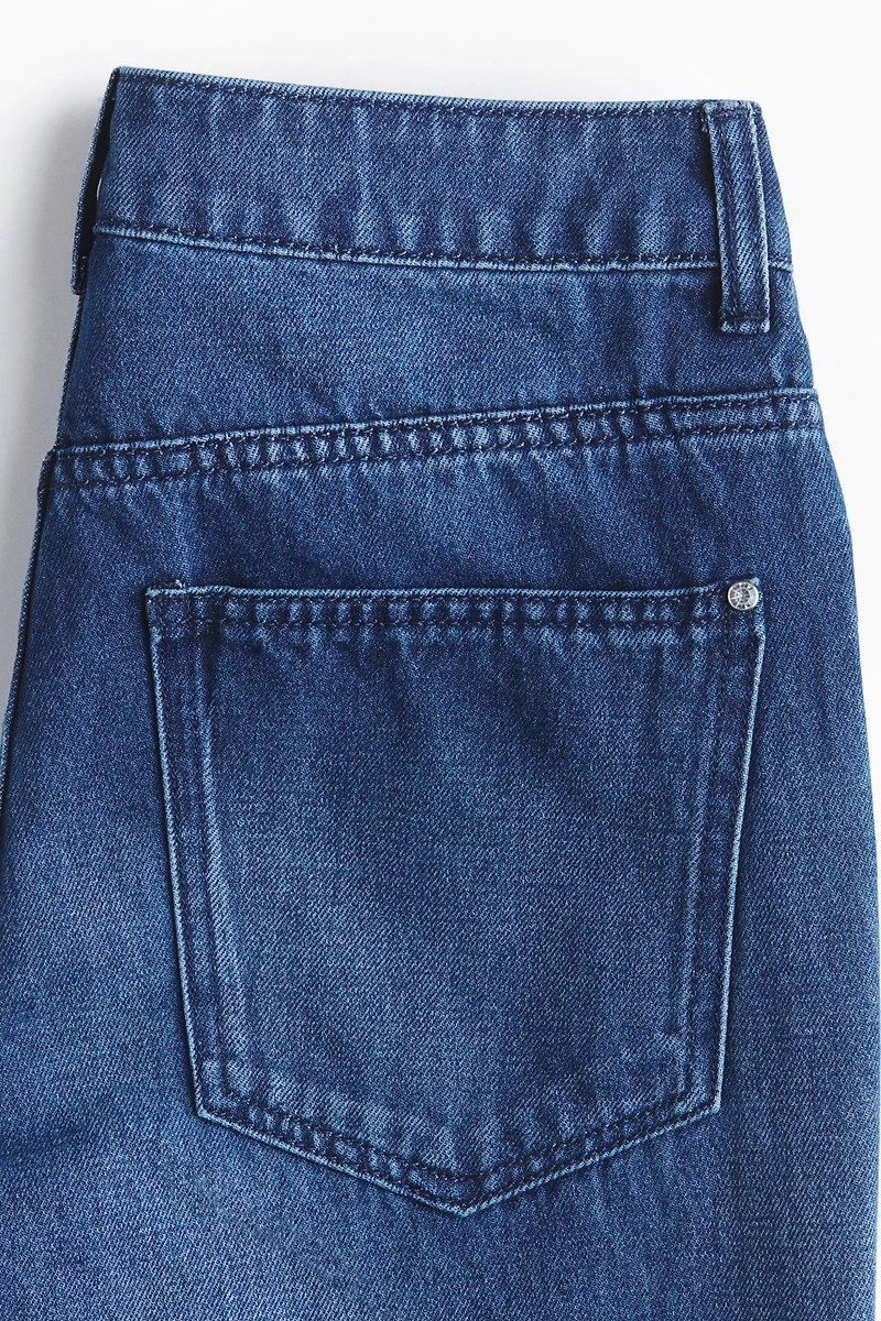 Jean ample taille haute