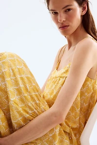Robe maxi avec bretelles à nouer