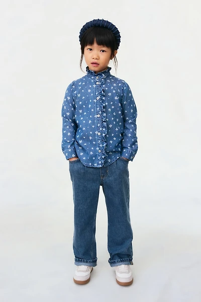 Jean à jambes larges