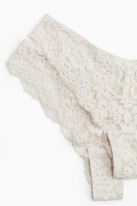 2-Pack Lace Brazilian Briefs