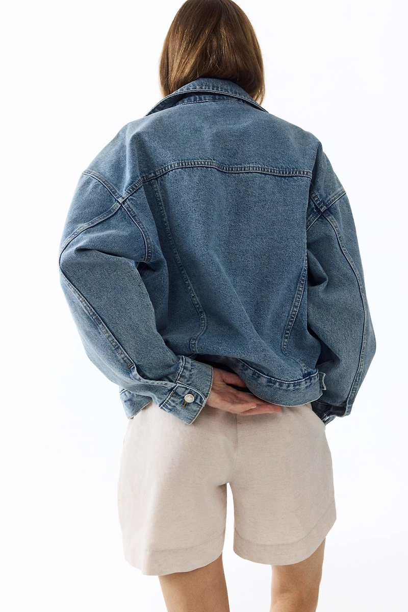 Short MAMA en lin mélangé