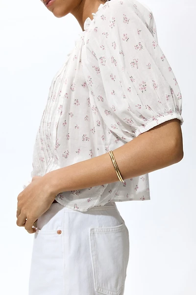 Blouse with Pintucks
