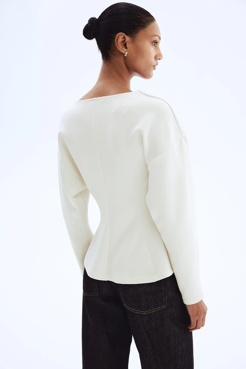 Defined-Waist Scuba Top