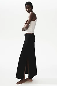 Jupe en coton avec taille repliée