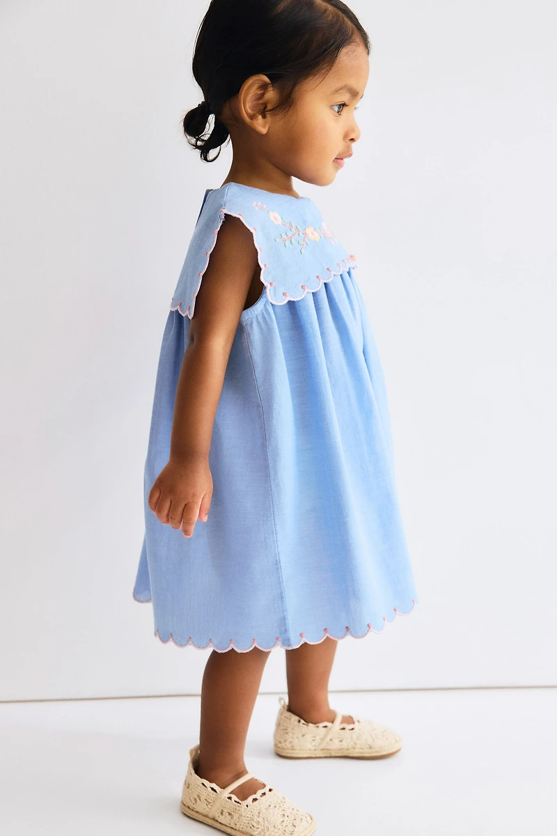 Embroidered Cotton Dress