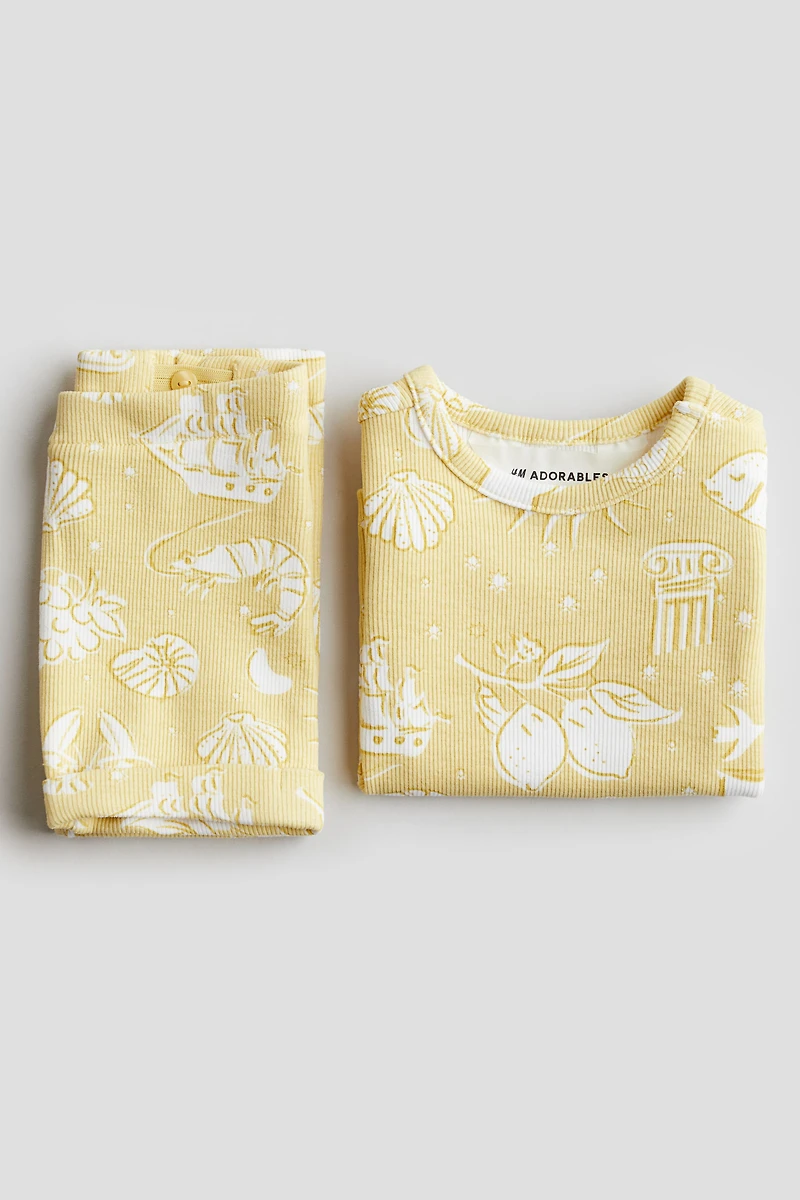 Ensemble 2 pièces en coton côtelé