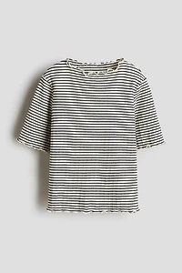 Haut en coton côtelé