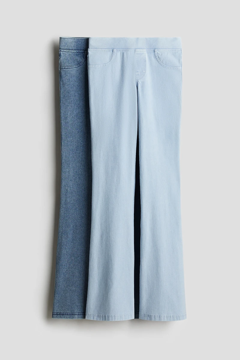 2-pack Flared Jersey Pants