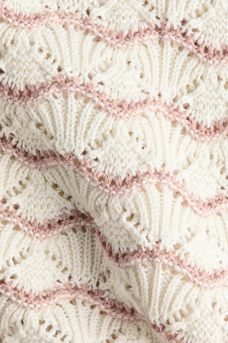 Robe d'aspect crocheté à bretelles fines