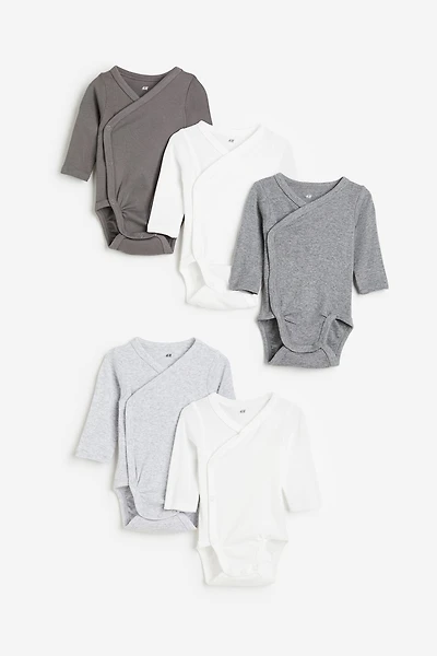 5-pack Wrapover Bodysuits