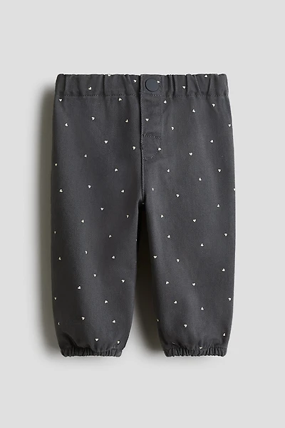 Printed Cotton Twill Pants
