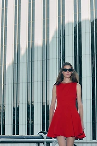 Robe à jupe évasée