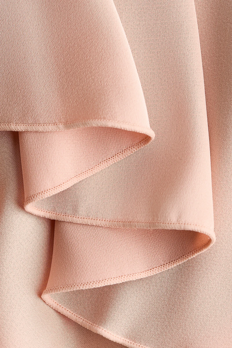 Robe MAMA en point de Rome avec jupe satin