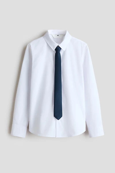 2-piece Shirt and Tie Set