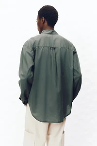 Loose-Fit Cotton Poplin Shirt