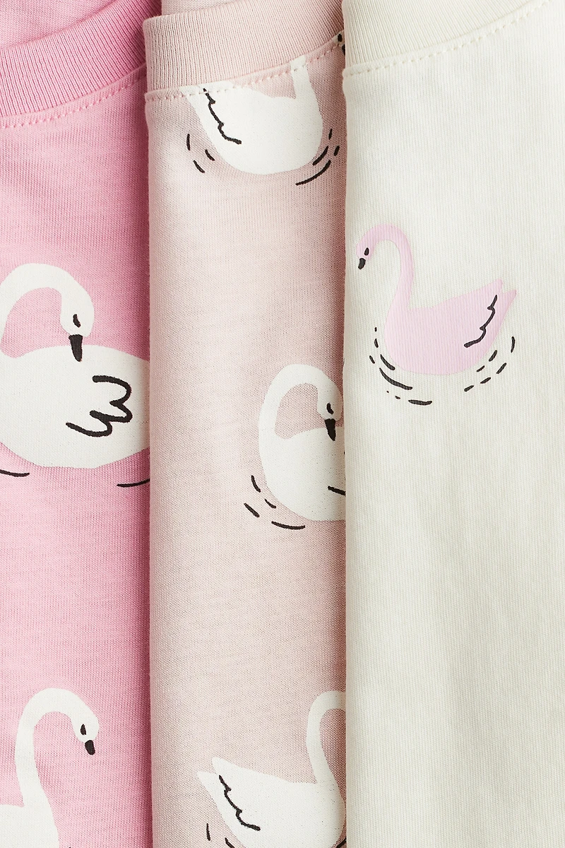 Lot de 3 hauts en jersey imprimé