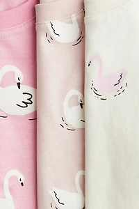 Lot de 3 hauts en jersey imprimé