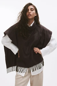Fringe-Trimmed Cape