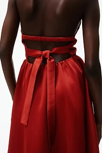 Circle-Skirt Halterneck Dress