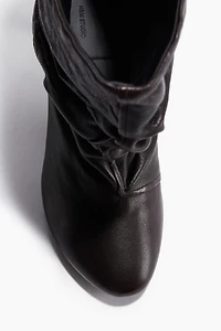 Heeled Leather Boots