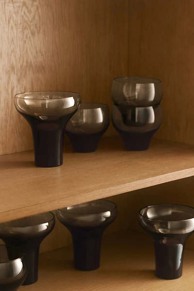 2-Pack Mouth-Blown Coupe Glasses
