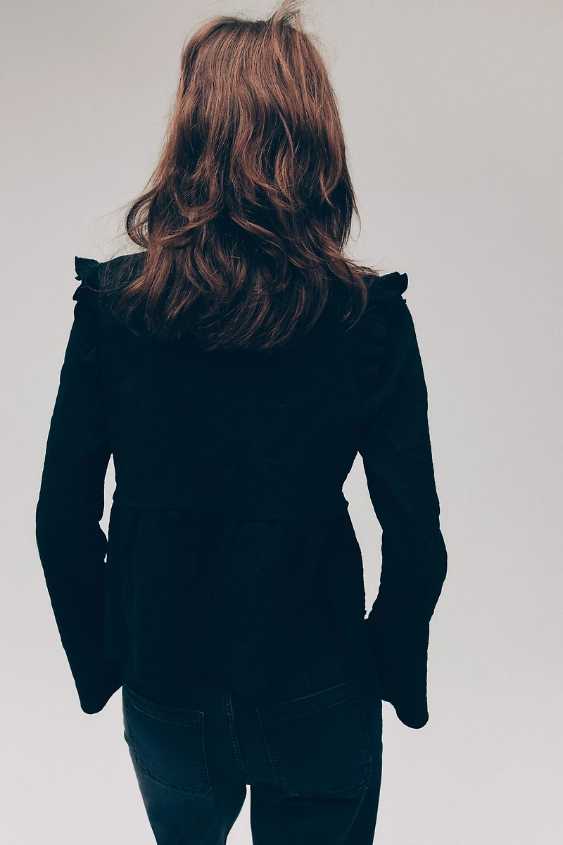 Jacquard Jersey Blouse