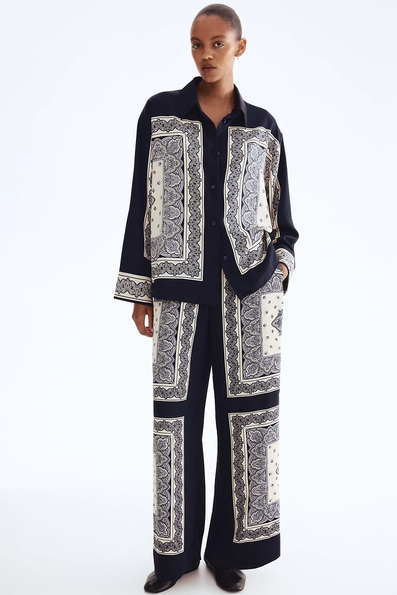 Chemise grande taille en sergé