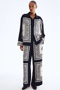 Chemise grande taille en sergé